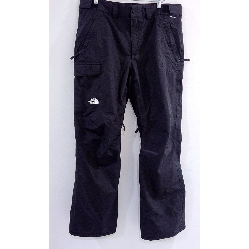 The North Face DryVent Mens Black Ski Snowboard Pants Cargo Waterproof Size L